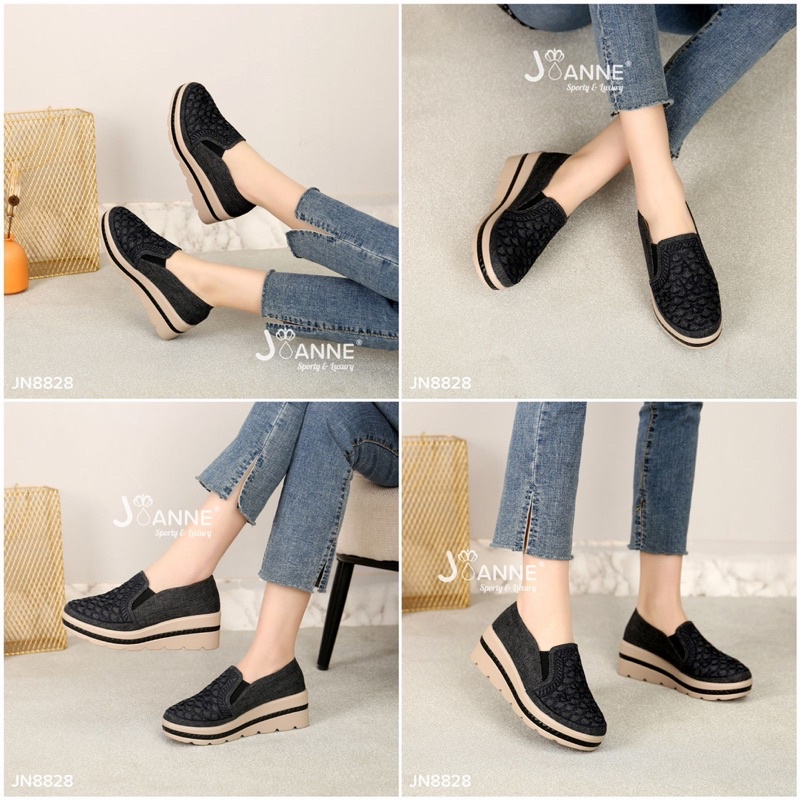 JOANNE Sepatu Wedges Shoes Wanita JN8828 [ORIGINAL BRAND]