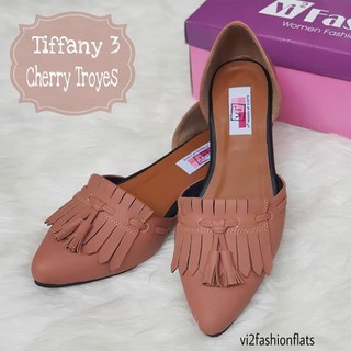 Sepatu Sandal Wanita Flat Lancip VI2FASHION Bahan Leather Sepatu Sandal Wanita Flat Lancip VI2FASHION Bahan Leather