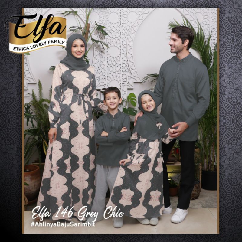 Sarimbit Ethica Elfa 146 Grey chic