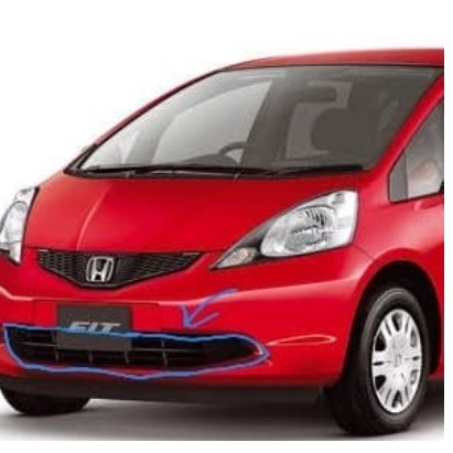 Grill Jaring-jaring bumper depan bagian bawah ram Honda Jazz S GE 2008-2010 Original