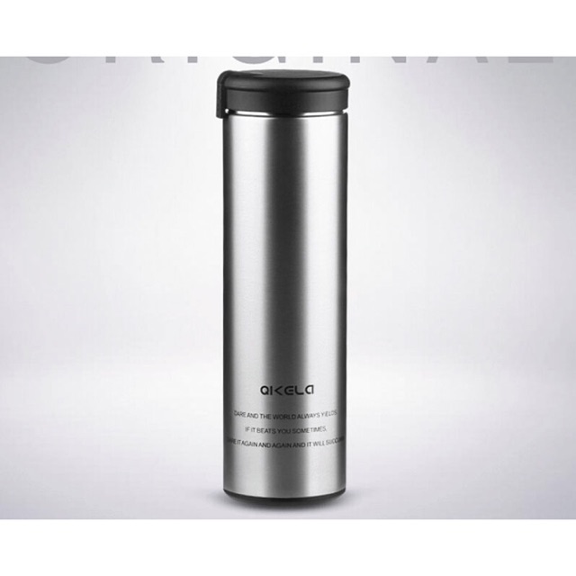 QKELLA Botol Minum Thermos Stainless Steel 450ml - Black