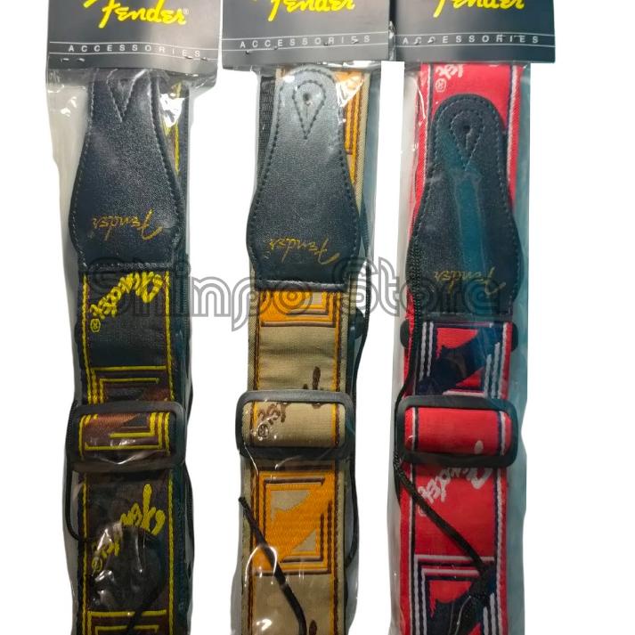 ✿ Strap Gitar Fender / Sabuk Gitar Elektrik Akustik Original Import ™