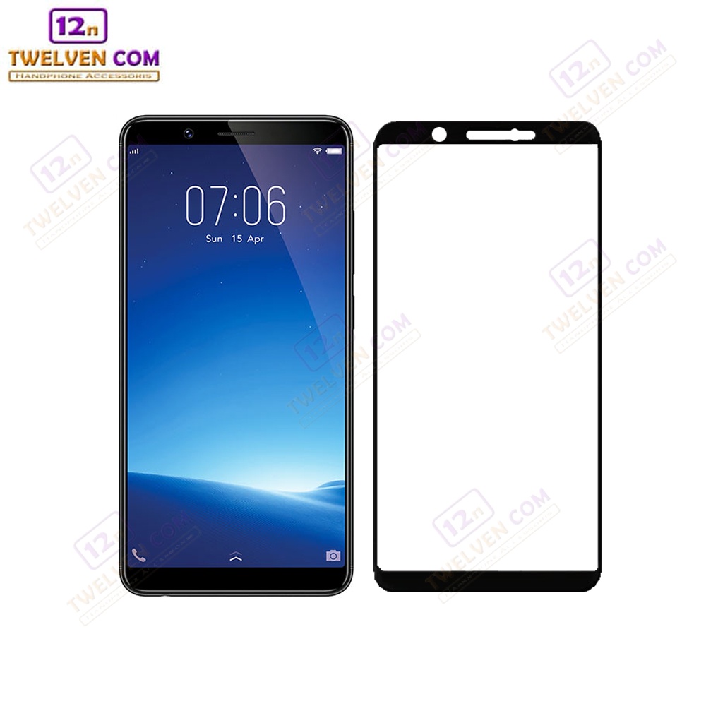 [FLASH SALE] zenBlade 5D Full Cover Tempered Glass Vivo Y71 - Hitam