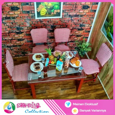 [NEW] Mainan Barbie Diner Set - Mainan Anak Perempuan Perlengkapan Barbie