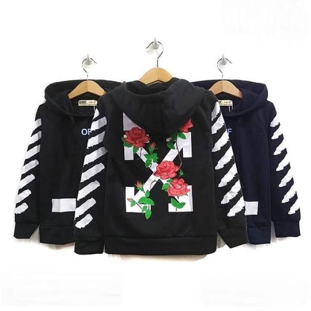 Sweater Off White Hoodie Rose KIDS