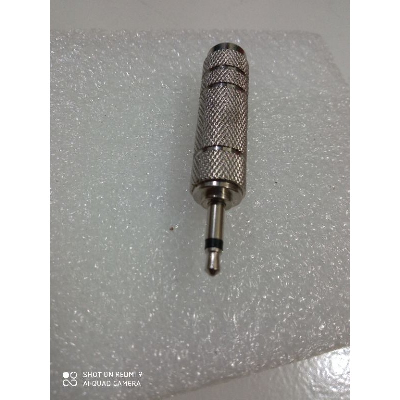converter jack converter akai 6,5 to mini 3,5 mono jack gitar ke 3,5 mono