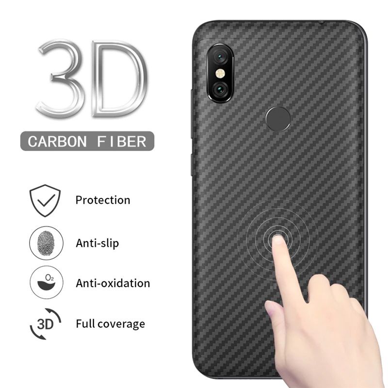 3IN1 TEMPERED GLASS LAYAR KAMERA SKIN CARBON REDMI NOTE 5 / 5 PRO 5PRO ANTI GORES BELAKANG PREMIUM