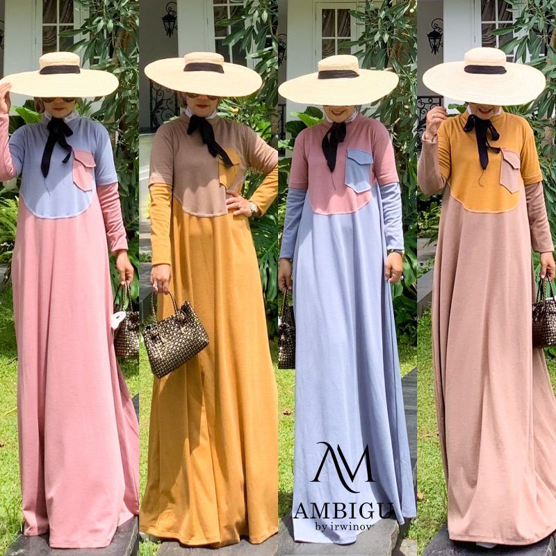 Basic Dress Knit Kaos Laura Ambigu Irwinov