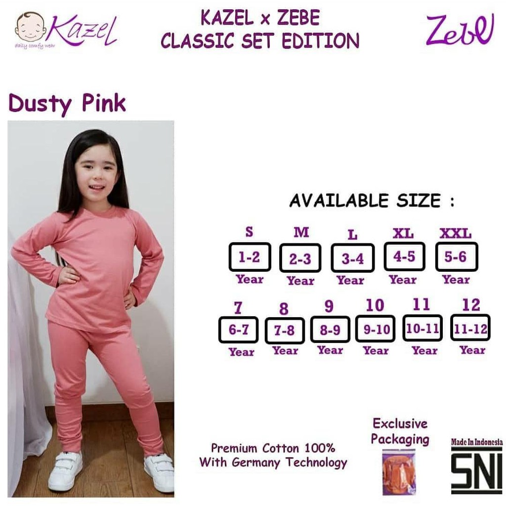 Kazel X Zebe Classic Set Edition Warna Random