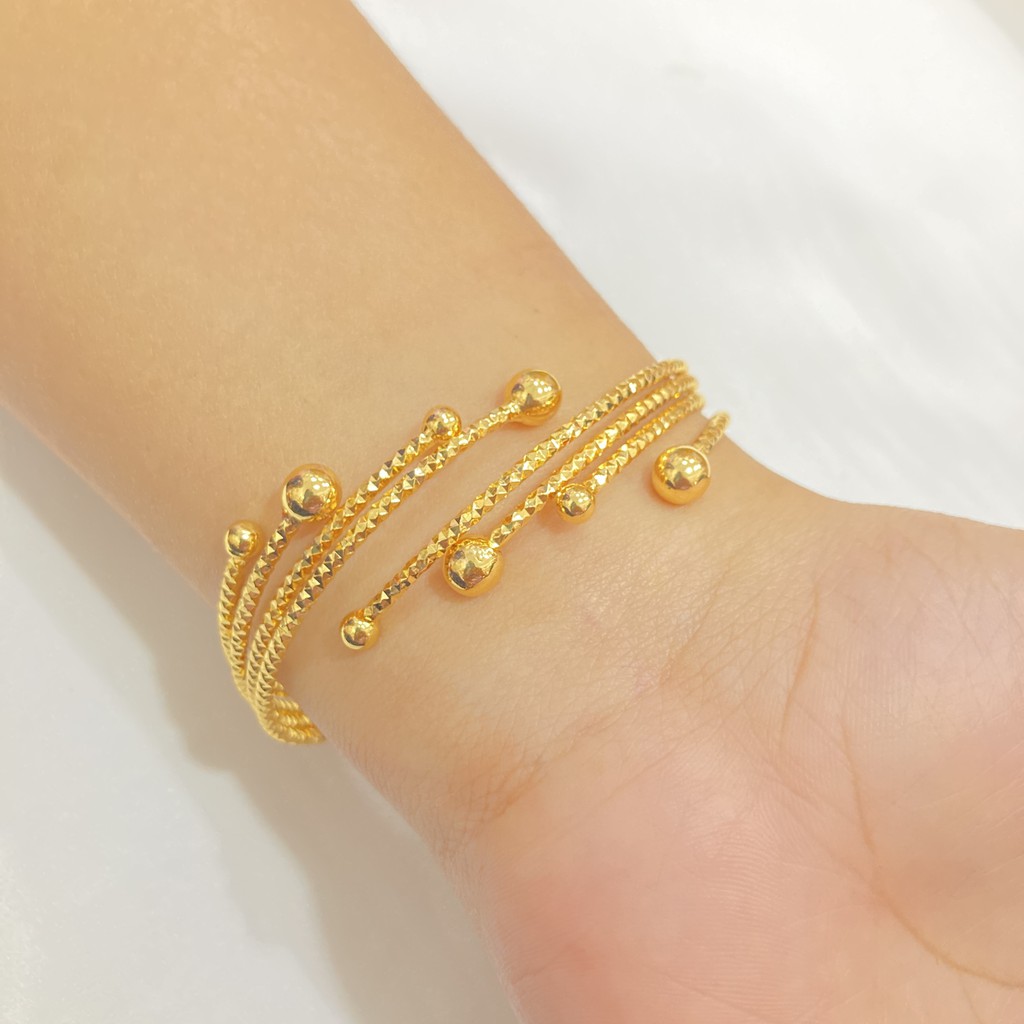 noin_acc Gelang fashion Wanita Lapis Emas GLE-005