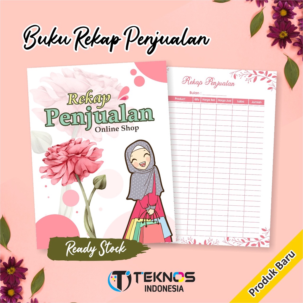 

BUKU OLSHOP / BUKU REKAP PENJUALAN / BUKU LIST ORDER ONLINE SHOPE READY MURAH