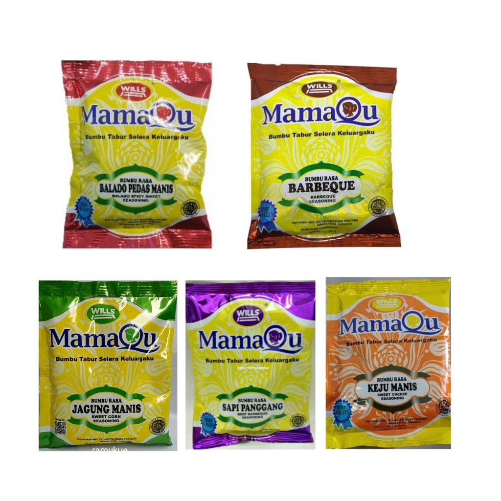

Mamaqu Bumbu Tabur Rasa / Bumbu Tabur Mamaku Isi 100Gram / Bumbu Kentang Goreng