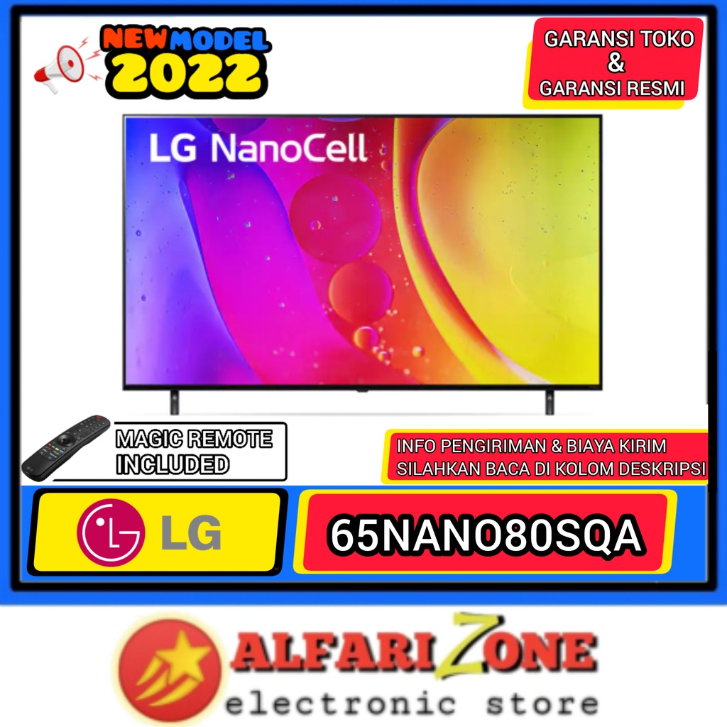 LG 65NANO80SQA Smart TV LG 65" LG NanoCell 4K 65nano80 nano80 TV 65