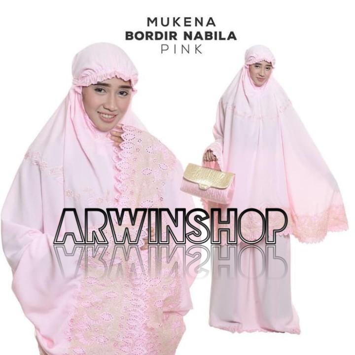 PROMO MUKENA - Mukena Bordir Nabila Renda Cantik - Mukena Seserahan Termurah Mukena Polos Renda