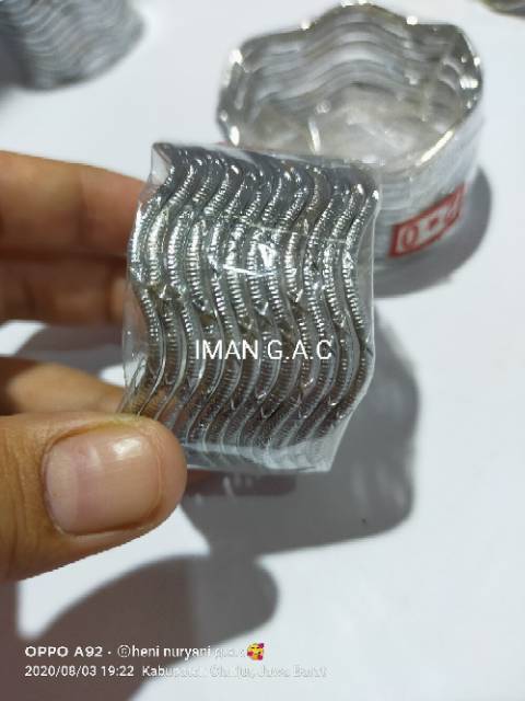 Gelang keroncong anak dan dewasa. Gelang india warna silver