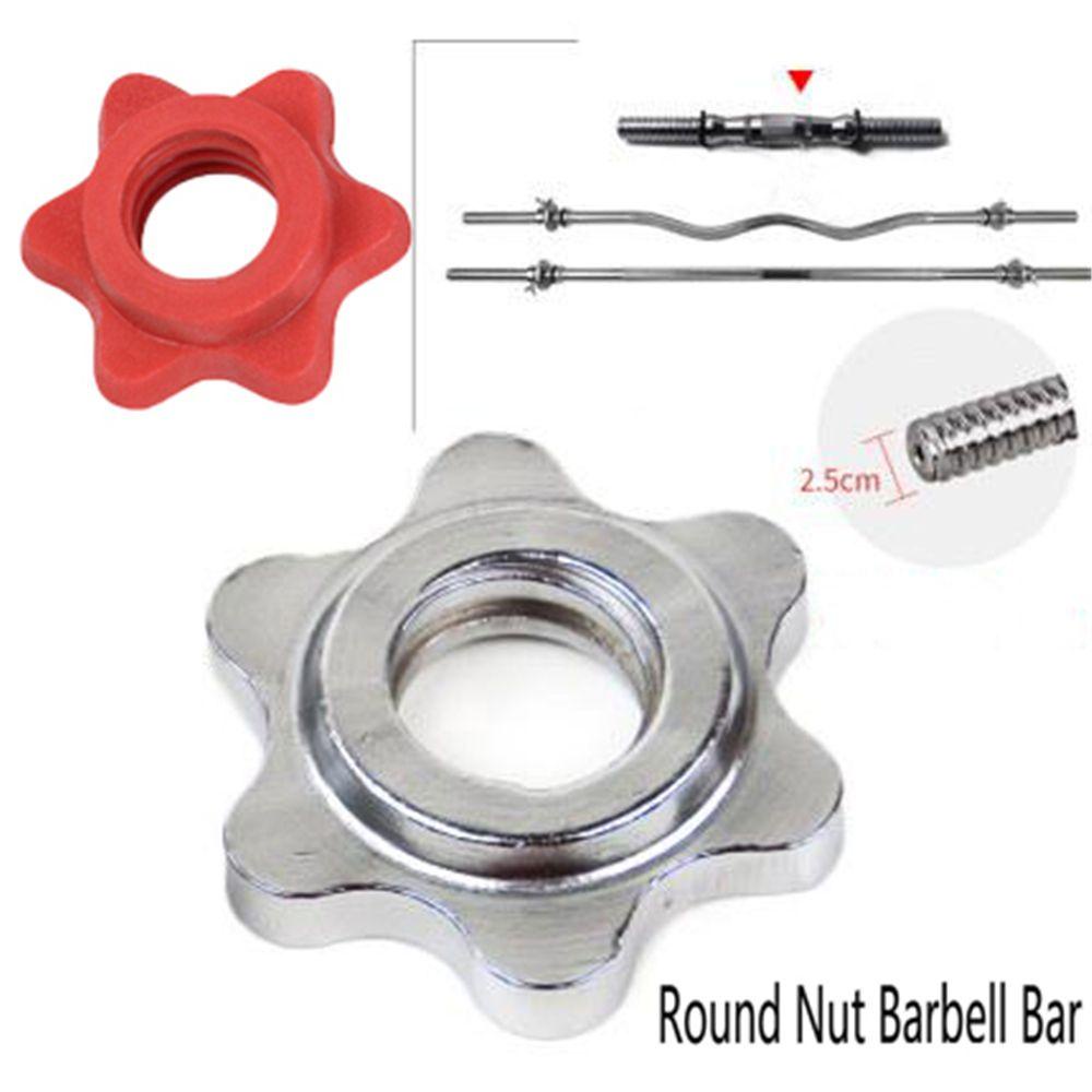 Nickolas1 Dumbell Nut Safety Protection Anti-slip Klem Dumbell Aksesoris Angkat Berat Spin-lock Dumbell Aksesori Mur Hexagon