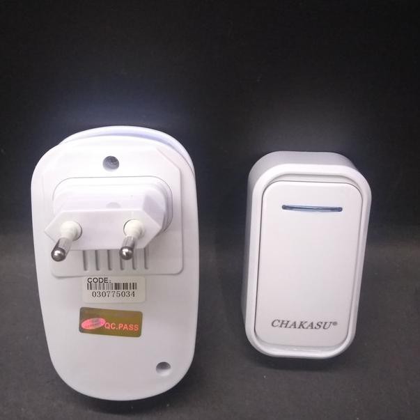 ✼ Bel Pintu Nirkabel Assalamualaikum Wireless AC/DC ☺