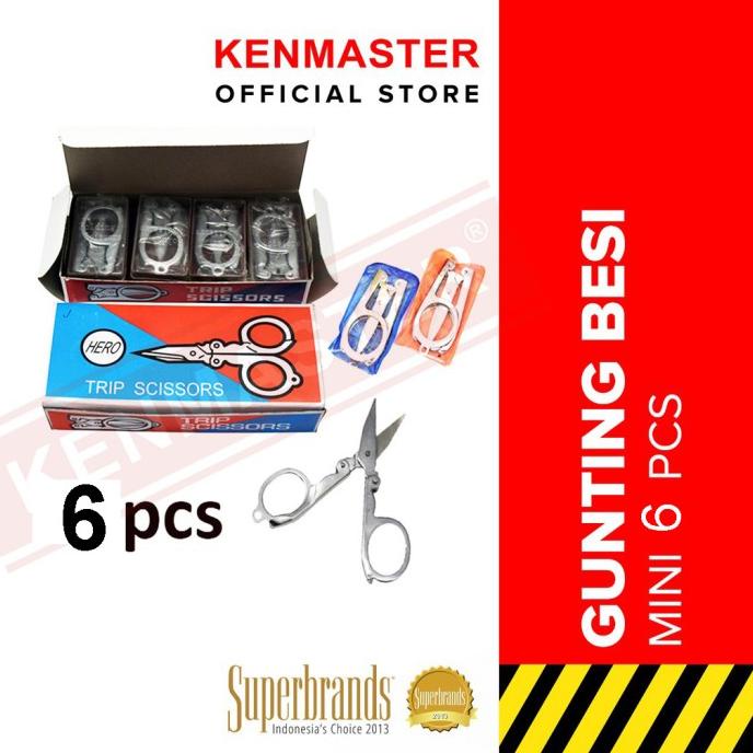 

Diskon Kenmaster Gunting Besi Lipat 8cm (H800) Isi- 6 Pcs Diskon