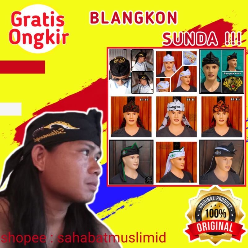 Blangkon Udeng Sunda Siliwangi Totopong Iket Kepala Udeng Sunda Ikat Belangkon Sunda Blankon Sunda