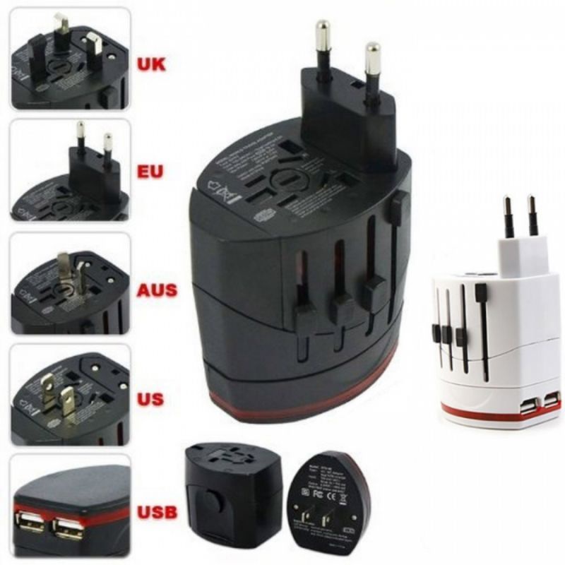 TRAVEL ADAPTOR BAWAAN WAJIB UMROH / NAIK HAJI / KE LUAR NEGERI / TURIS , CUKUP BAWA KABEL SAJA. HEMAT TEMPAT