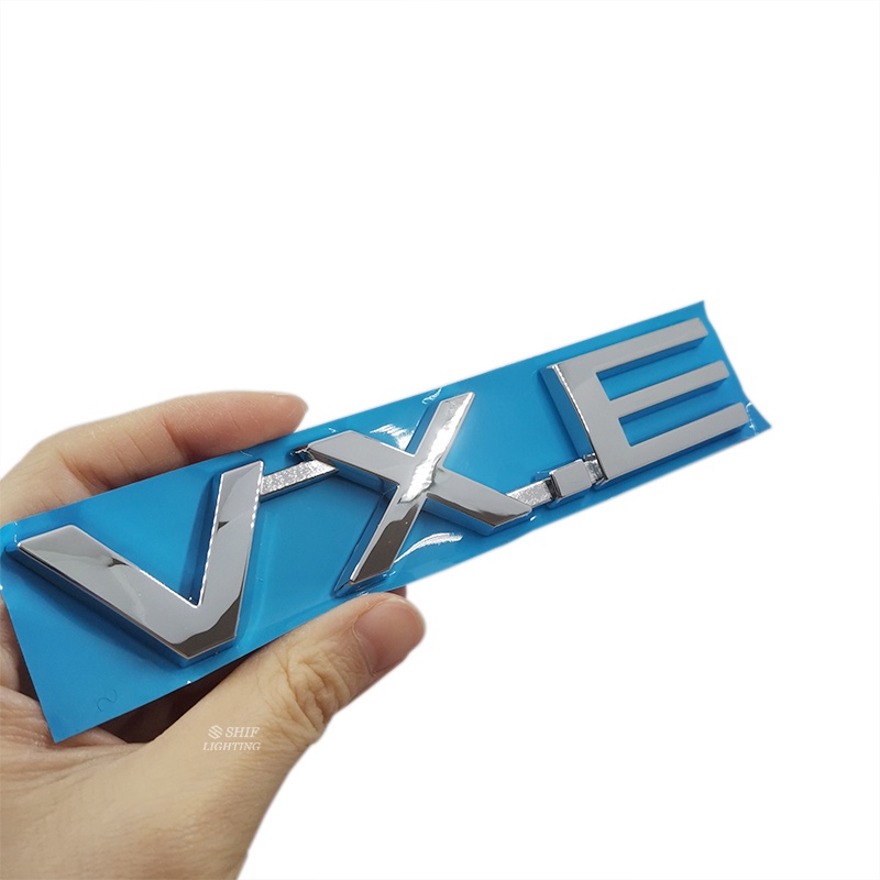 1pc Stiker Emblem / Badge Tulisan VXE VX.E Bahan ABS Untuk Mobil TOYOTA Land Cruiser VXE