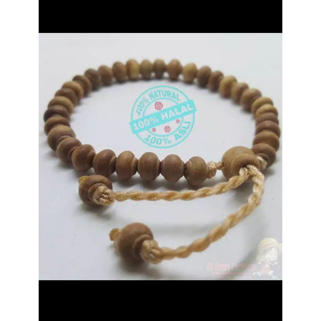 Gelang kayu cendana wangi asli / gelang tasbih kayu cendana asli