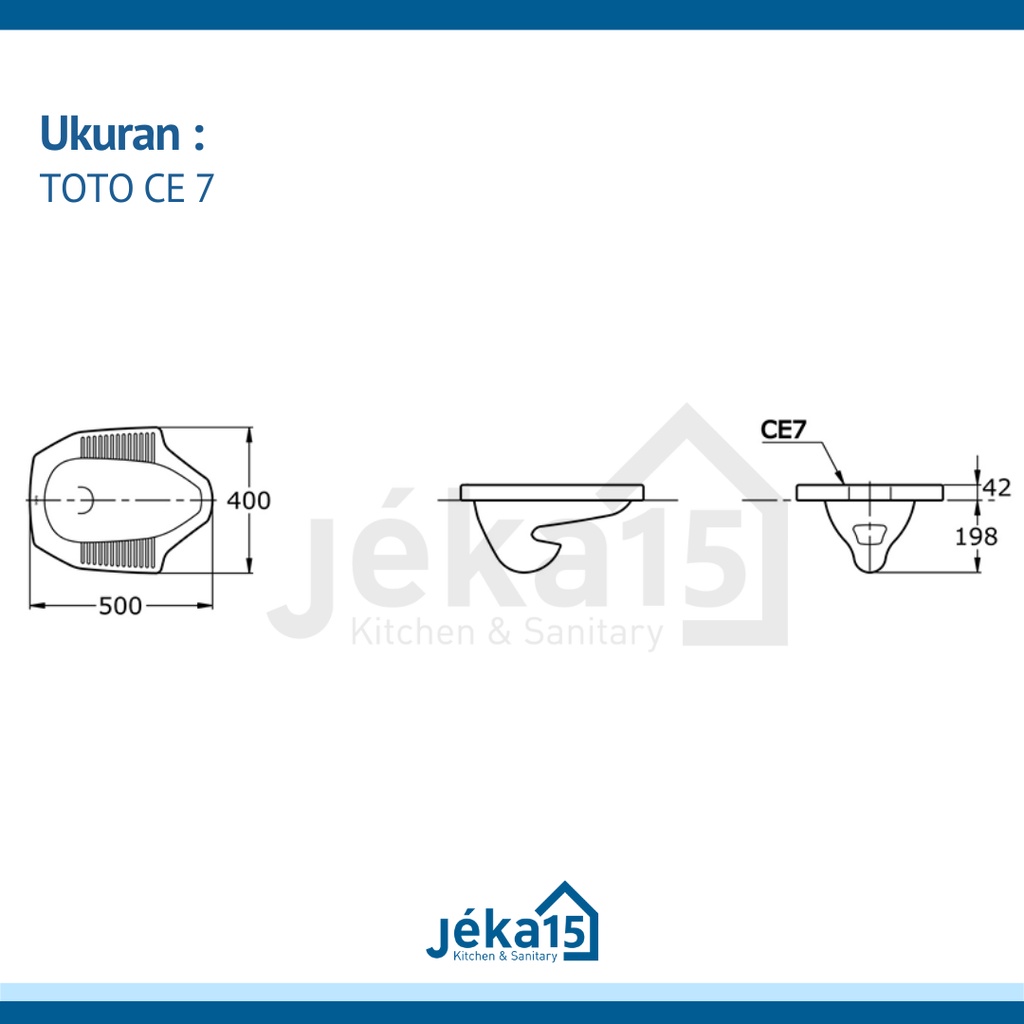 TOTO CE 7 | CLOSET JONGKOK | SQUATING PAN