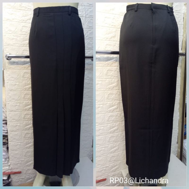Rok hitam lichandra / rok span / bawahan / rok dinas / guru/ pns
