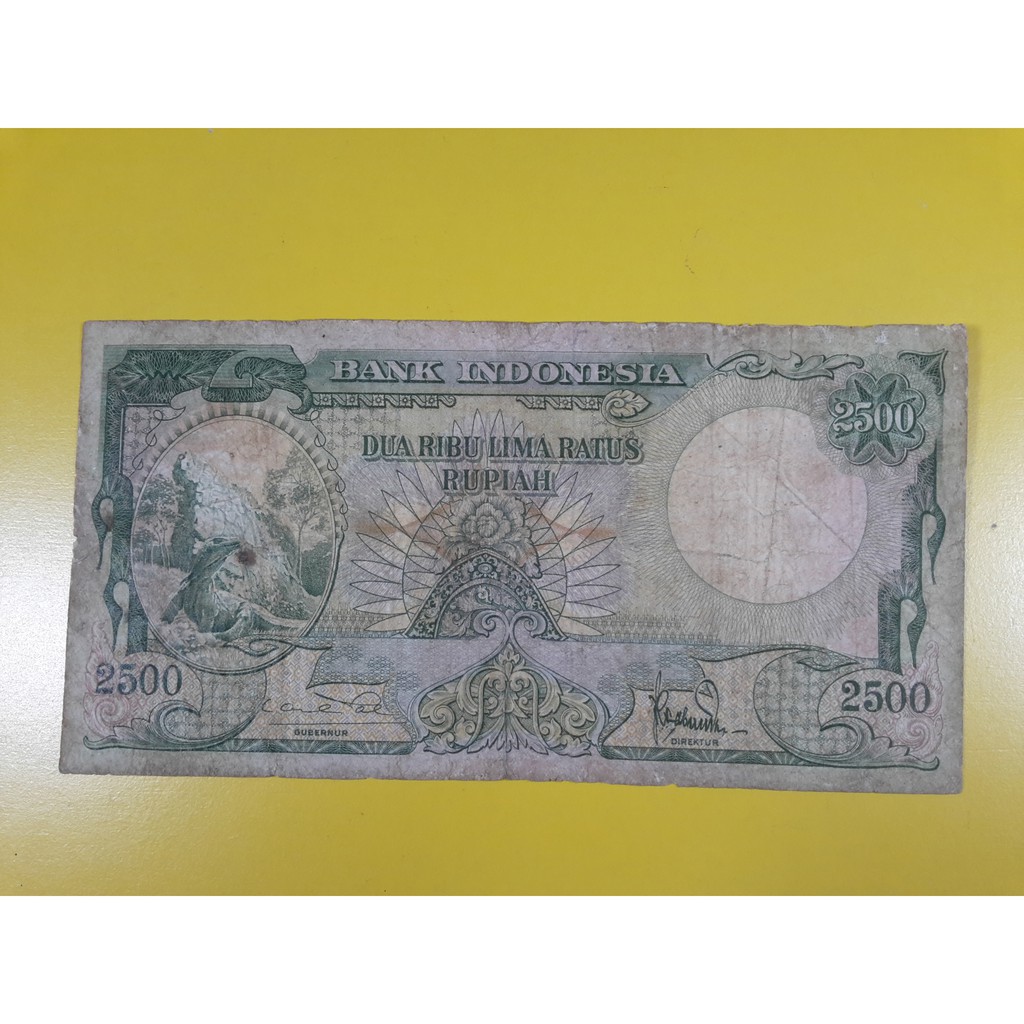 Uang Kuno Indonesia 2500 Rupiah Tahun 1957 F