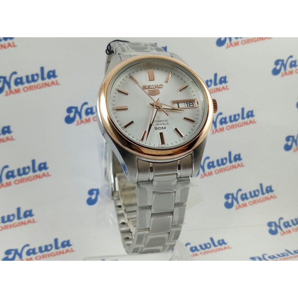 Seiko 5 Ladies SNK882K1 Automatic Rose Gold Bezel | Jam Wanita SNK882