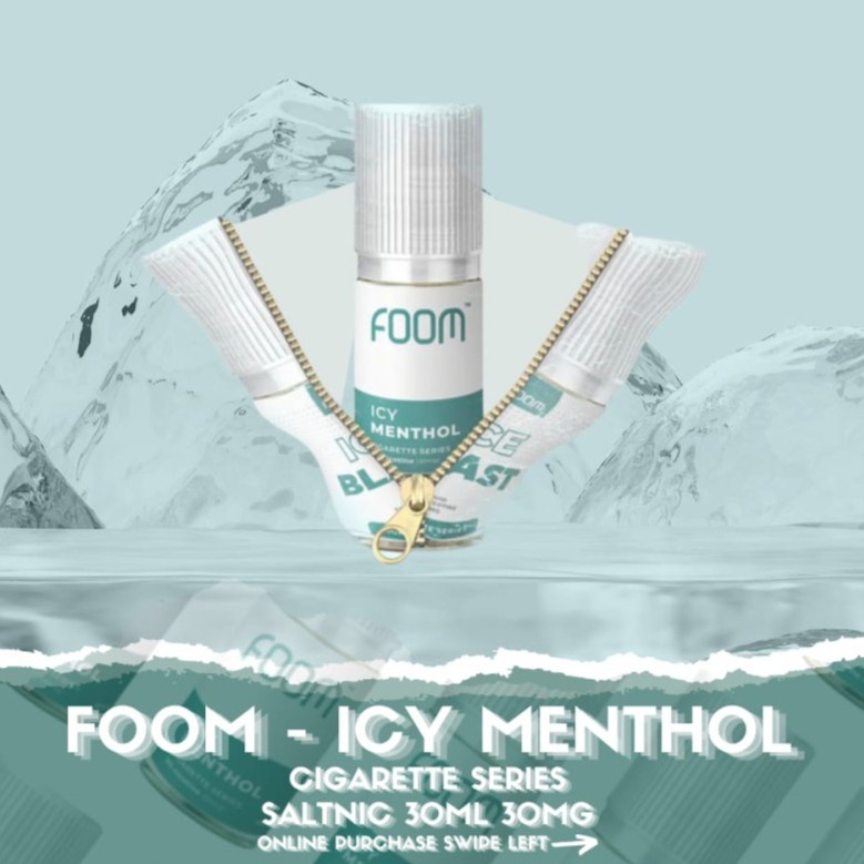 Liquid Foom Ice Blast Salt Nic 30ml Foom Icy Menthol