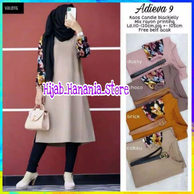 [MURAH] Baju Tunik Wanita Terbaru 2021 Adieva Tunik Atasan Wanita Kekinian Atasan Lengan Panjang Ata