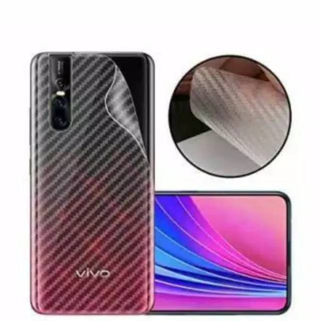 Skin karbon Vivo Y81/Y83/Y91/Y93/Y95/Y53/Y51 2020/Y1s/Y11/Y12/Y12s/Y15/Y15S/Y16/Y17/Y19/Y20/Y20i/Y20s/Y30/Y30i/Y50/Y21s/Y21 2021/Y22/Y22S/Y33s/Y35/Y51 2020