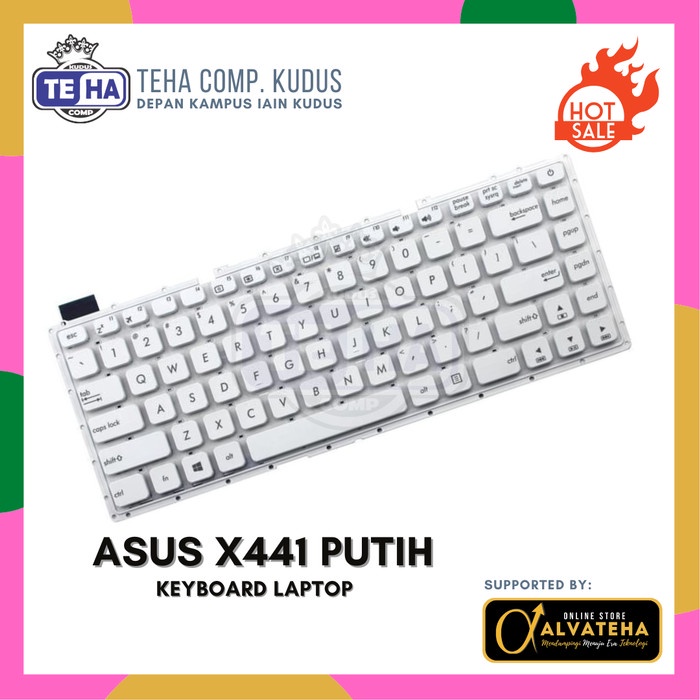 Keyboard ASUS X441 Series  Keyboard Laptop Asus - PUTIH