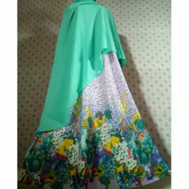 Setelan gamis syari murah + khimar