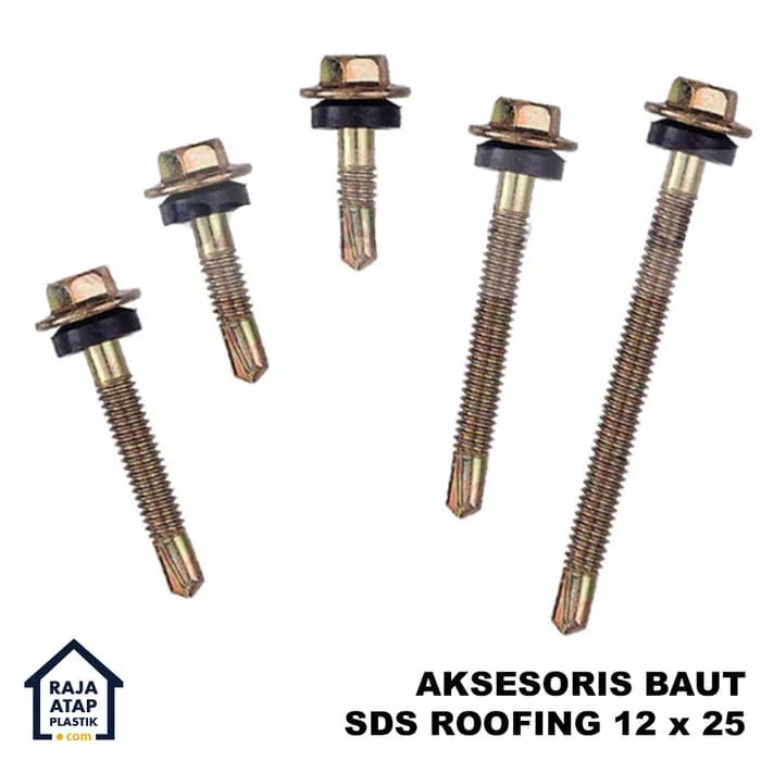 Baut Roofing SDS Besi 12 x 25 (50 pcs)