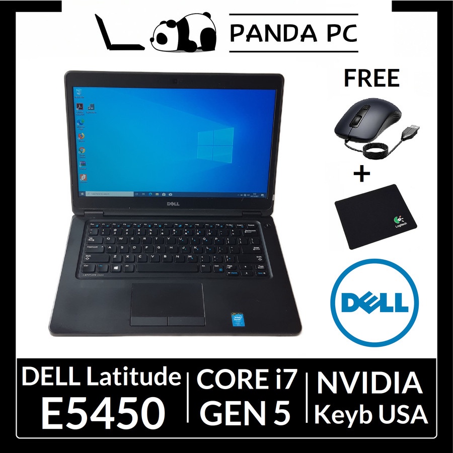 Dell Latitude E5450 Core i7 5th Gen Nvidia 2GB Laptop Second 14 Inch