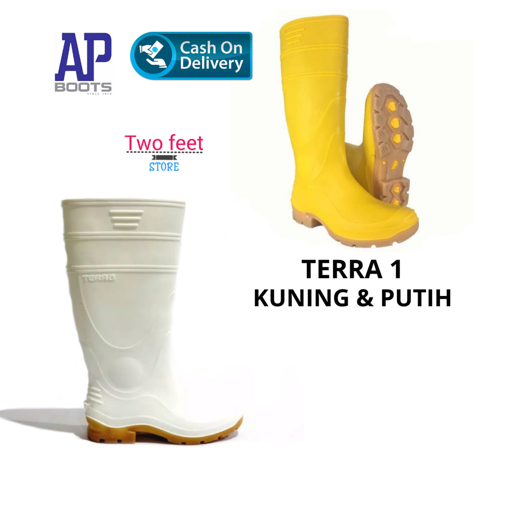 AP Boots Terra 1 - Sepatu Safety Boots - AP Boots Terra 1 Kuning - AP Boots Terra 1 Putih Size 39-42