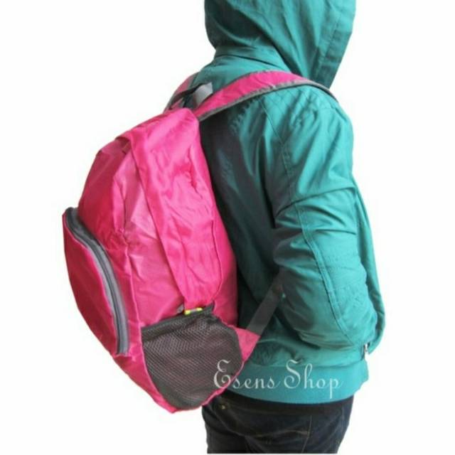 Tas Miniso Ransel Lipat Backpack/Tas Travel/Foldable Bag/Miniso Original Impor