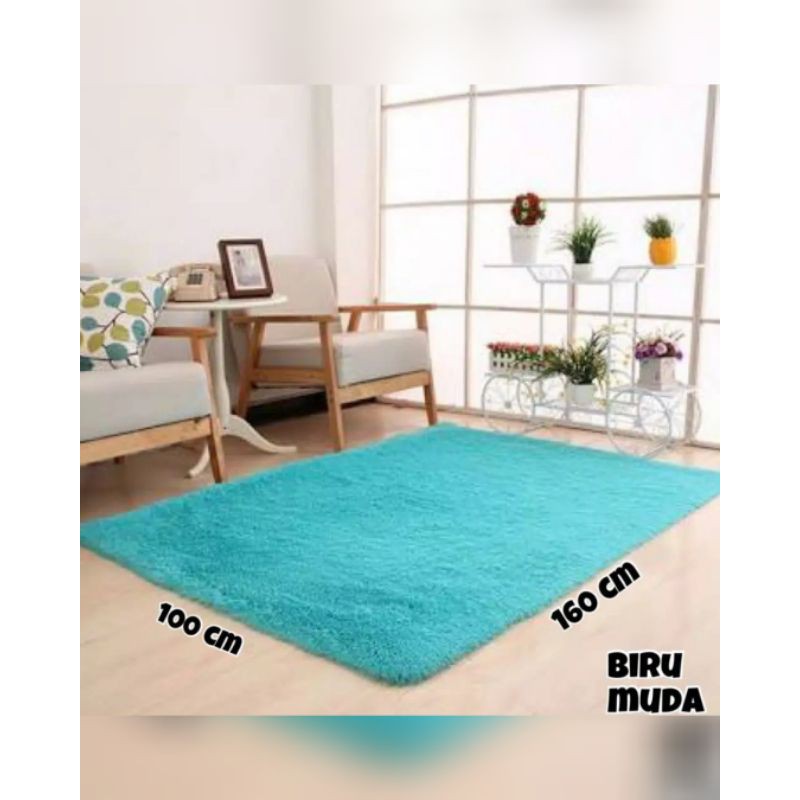 karpet bulu rasfur lembut ukuran 100×160×5cm murah bisa cod