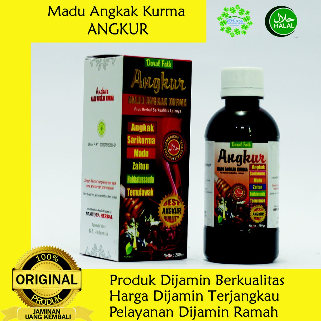 

Madu Sari Kurma Angkur- Madu Plus Angkur Plus Sari Kurma