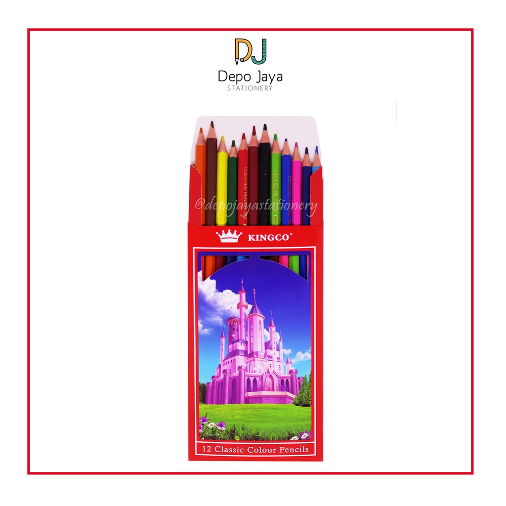 

Pensil Warna 12 Warna Panjang Merek Kingco Murah/ Pensil Warna anak