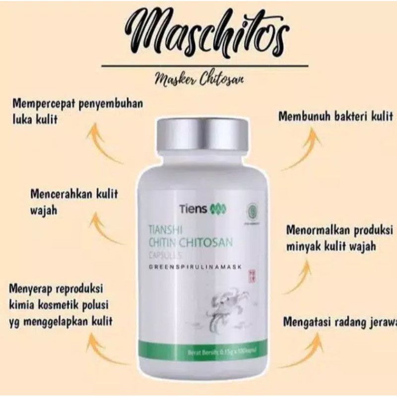 MASKER CHITOSAN ATASI JERAWAT BATU, BOPENG DAN LUKA BASAH TIENS 100%ORIGINAL