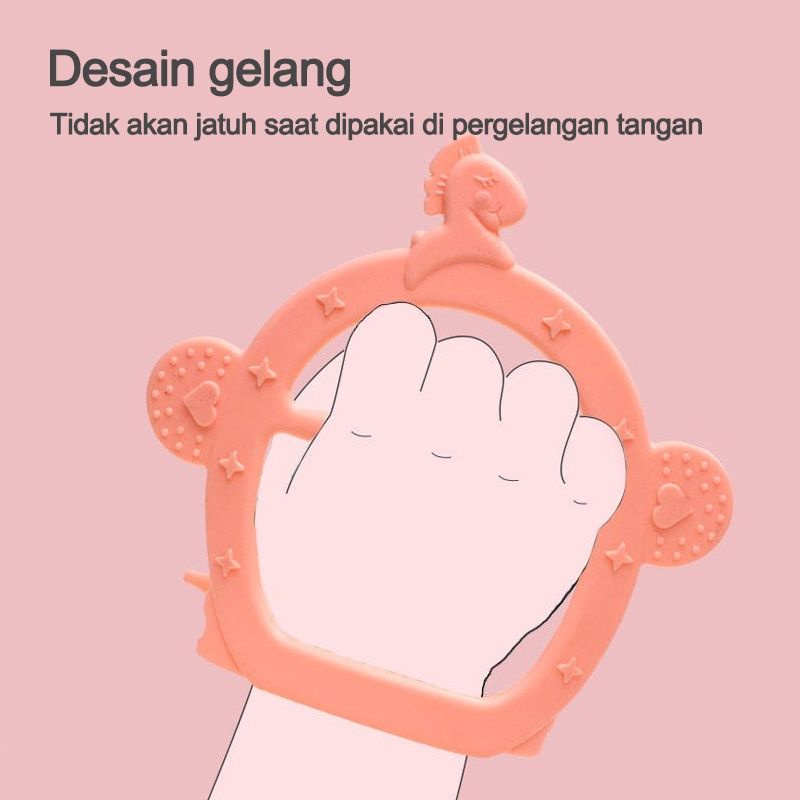 tokolima9 - MAINAN GIGITAN BAYI BENTUK GELANG / TEETHER GELANG