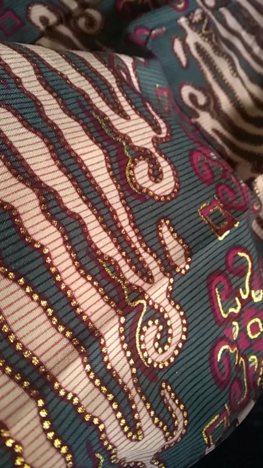 Jlshop Kemeja Batik Parang Prada Foil Model Klep Intip Tgn Pdk(real Pict)