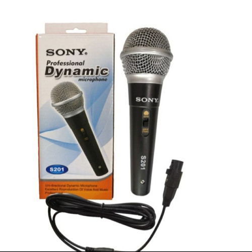 Microphone Sony S201 Microphone Kabel Mic Karaoke Kabel Berkualitas