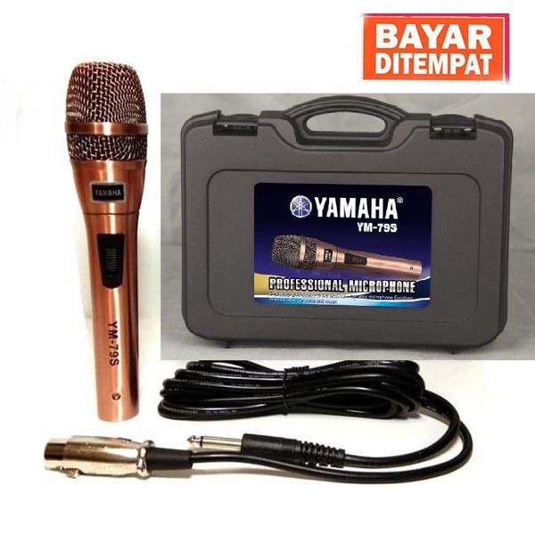 MIC KABEL YAMAHA YM-79S DYNAMIC MICROPHONE/MIKROFON KABEL YAMAHA YM-79S MIC KABEL YAMAHA