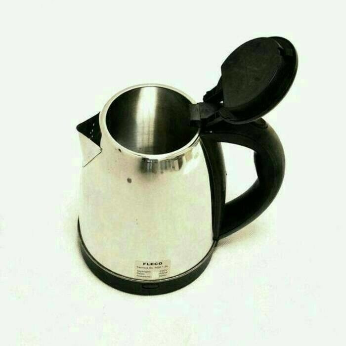 TEKO KATTLE FLECO 1,5 liter Ceret listrik Otomatis stenlis