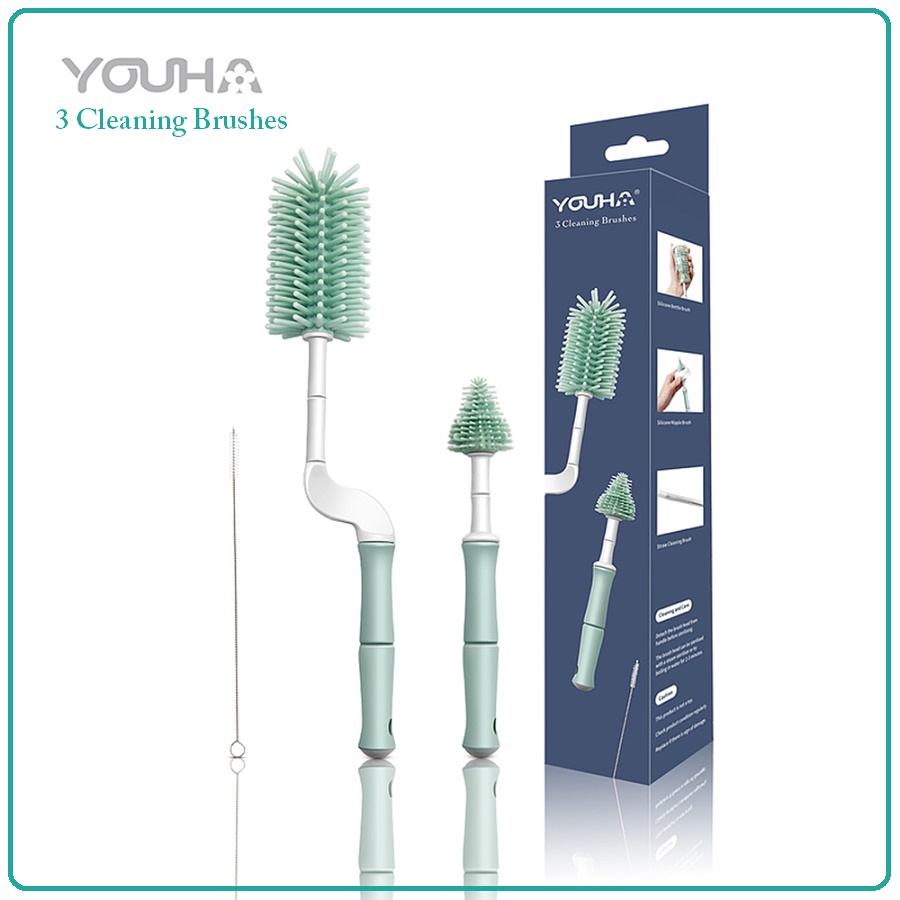 Youha 3 Cleaning Brushes | Sikat Botol Susu