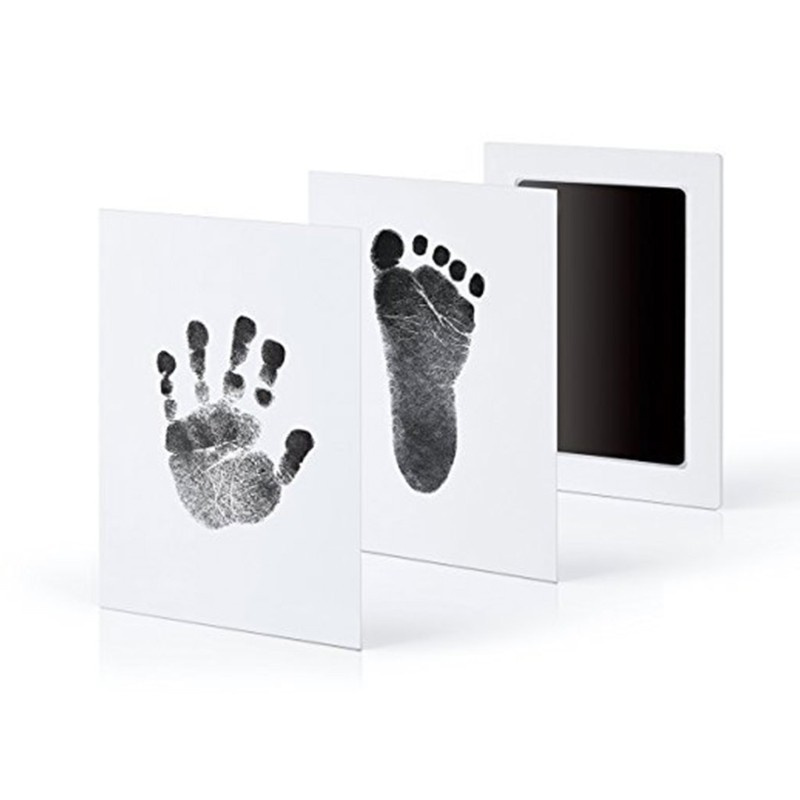 CRE  Newborn Baby Handprint Footprint Photo Frame Kit Non-Toxic Clean Touch Ink Pad